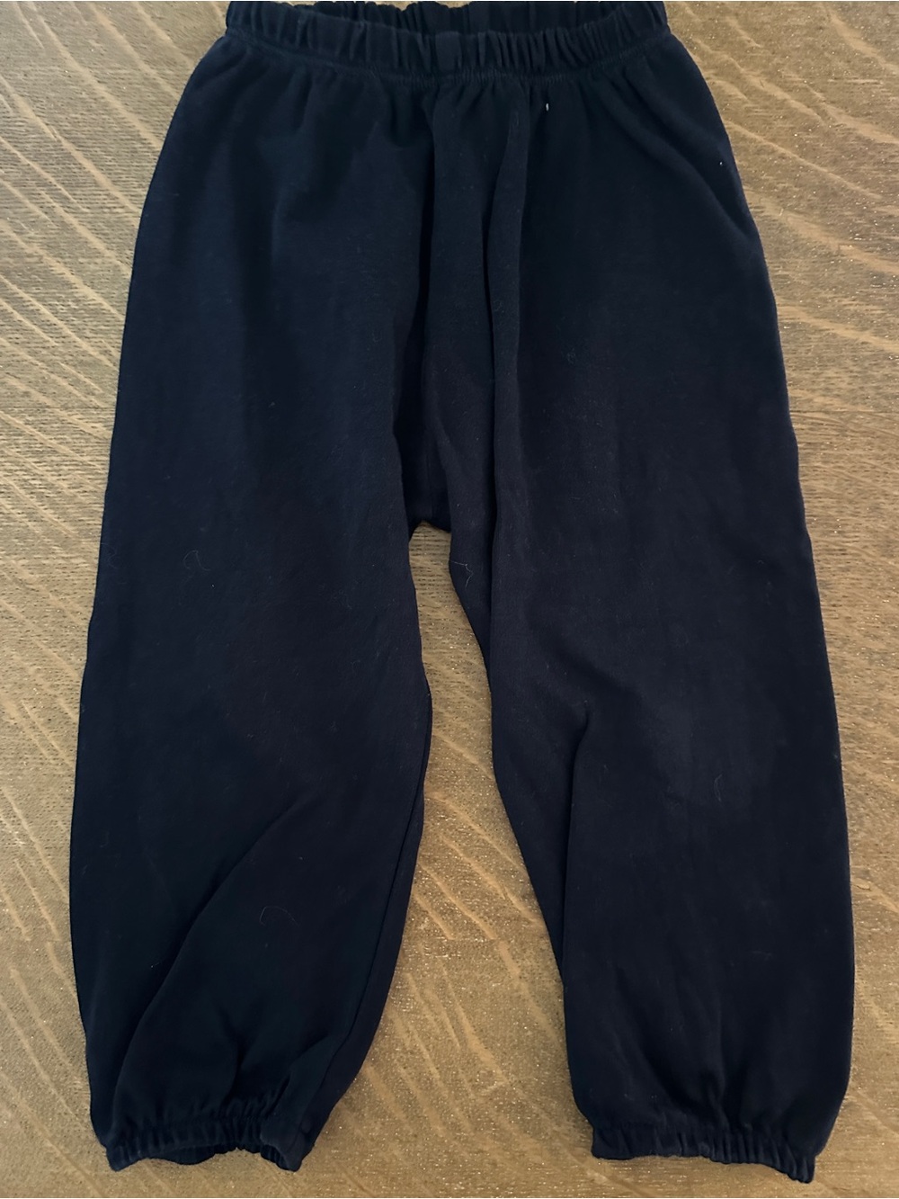 PBJ Navy Cotton Bubble Pants